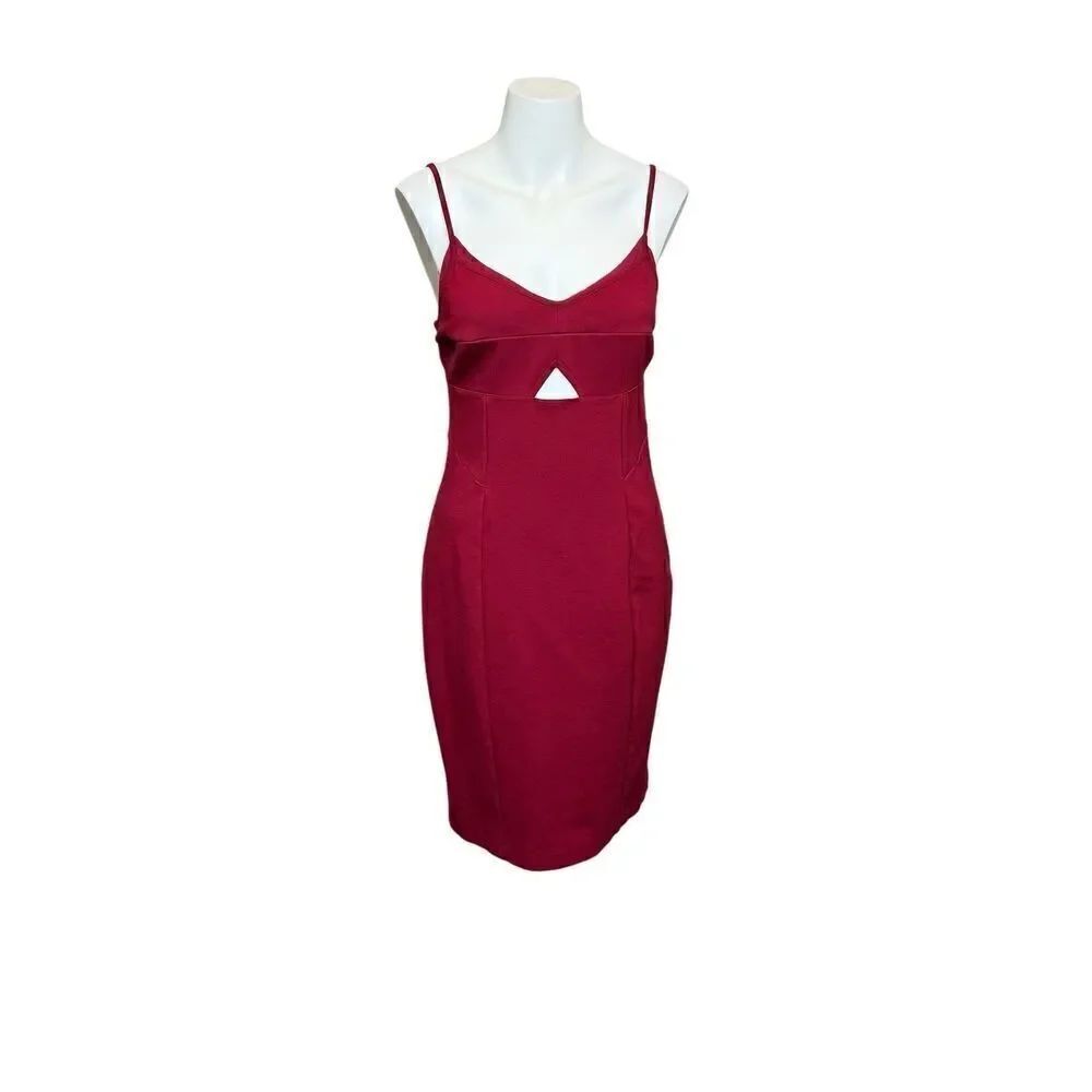 Victoria’s Secret burgundy cutout bodycon dress size 8